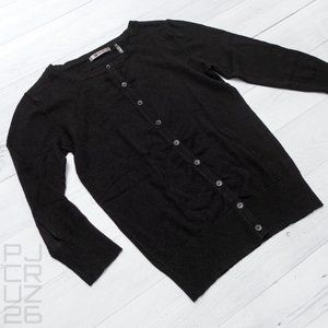 M Mak | Cardigan Sweater | Black - Large